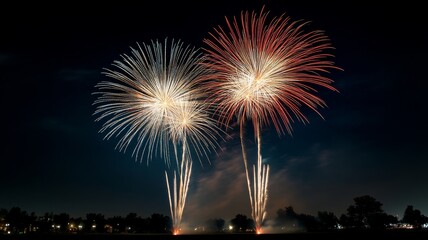fireworks in the sky New Years eve