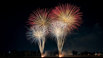 fireworks in the sky New Years eve