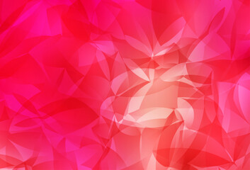 Fototapeta premium Light Red, Yellow vector gradient triangles template.