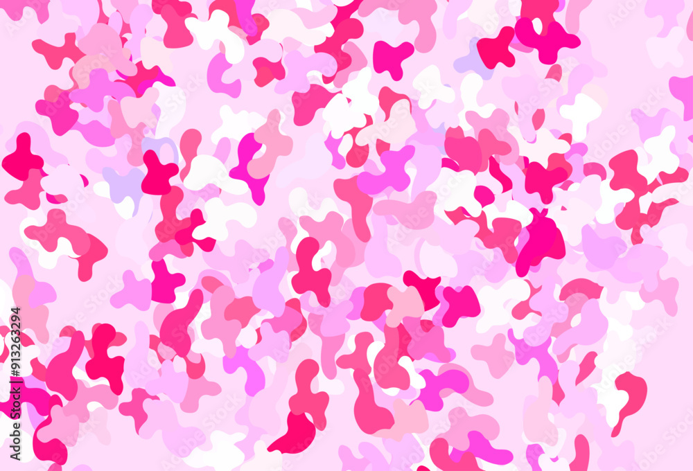 Poster light pink vector backdrop with memphis shapes.
