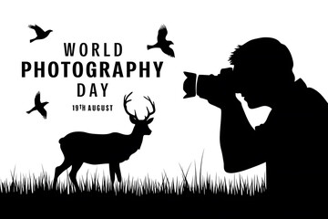 Professional Photography illustration for the Day of the Photographer and the Day of World Photography