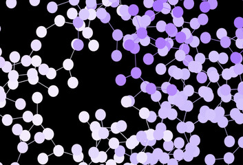 Dark Purple vector texture with artificial intelligence concept.