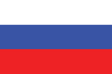 Fototapeta premium National flag of Russia. Russian flag. Vector illustration. 
