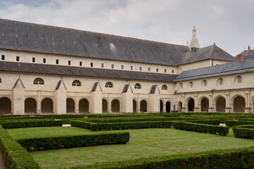 Fototapeta premium France - Fontevraud - Abbey Cloister and Gardens