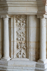 Obraz premium France - Fontevraud - Gothic Stone Carving