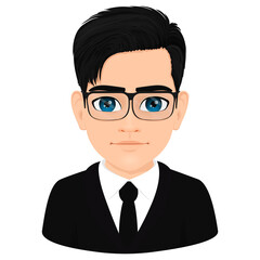 Portrait of charismatic male teacher or student