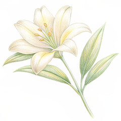 white lily flowerflower, nature, lily, plant, spring, leaf, flowers, floral, blossom, flora, beauty, bloom, petal, illustration, summer, garden, yellow, vector, pink, bouquet, pattern, lilly, macro, c