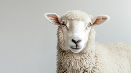 Closeup of a Sheep's Face
