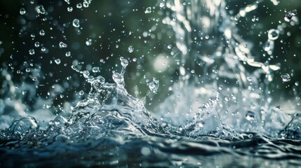 Splashing Water Droplets in Midair