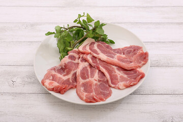 新鮮な豚肉
