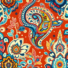 Fototapeta premium pattern with flowers seamless floral pattern 