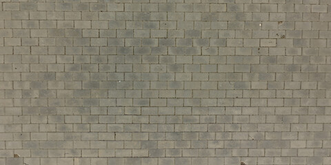 Fototapeta premium top view of surface of paving slabs and pedestrian footpath