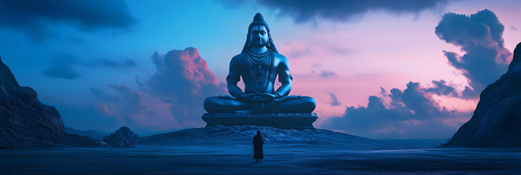 Vishnu statue, ai generated.