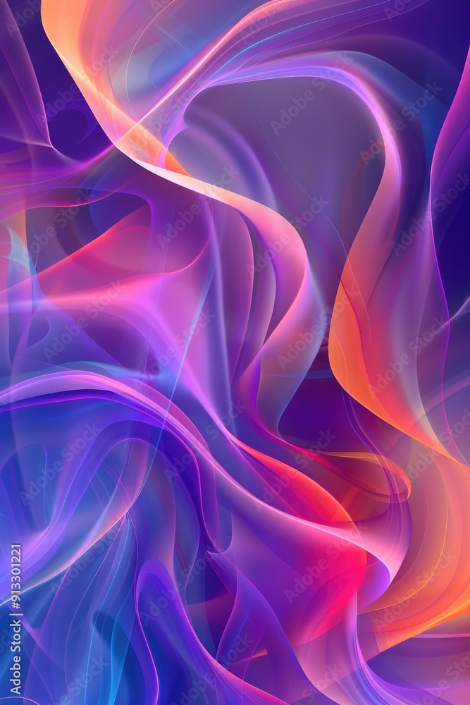 Poster A vibrant and dynamic abstract background with a mix of bright colors, great for use in graphic design, marketing materials, or as a creative placeholder