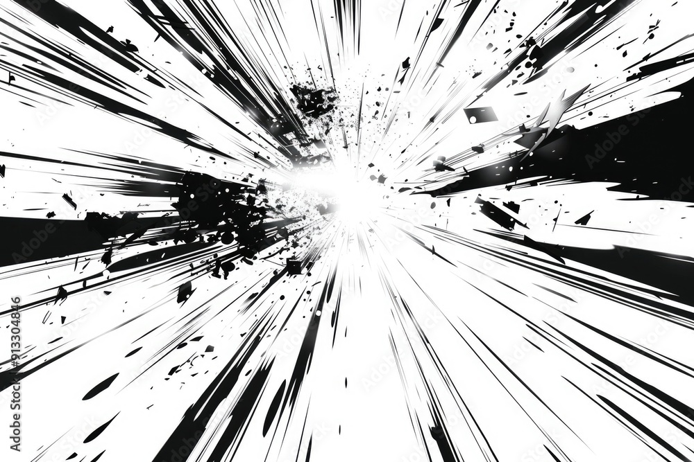 Poster a sudden flash of light in a dark environment