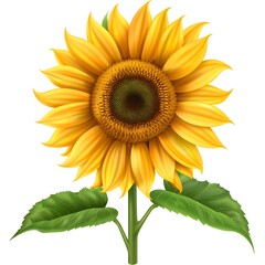 Obraz premium sunflower flora vector illustration
