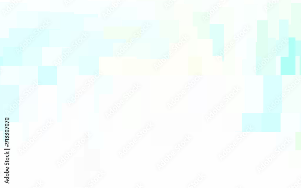 Poster light blue, yellow vector layout with lines, rectangles.