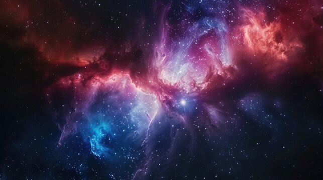 A beautiful galaxy with stars and nebulas, ideal for space or astronomy themed projects