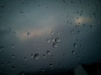 raindrops on window rain water