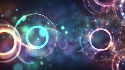 A colorful background with a lot of circles and dots