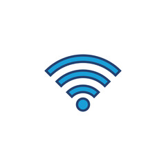 Wifi icon vector. signal vector icon. Wireless  icon vector