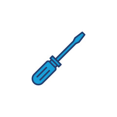 Fototapeta premium Screwdriver icon vector. tools icon vector