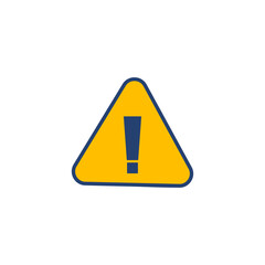 Exclamation danger sign. attention sign icon. Hazard warning attention sign