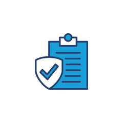 Insurance icon vector. insurance symbol vector