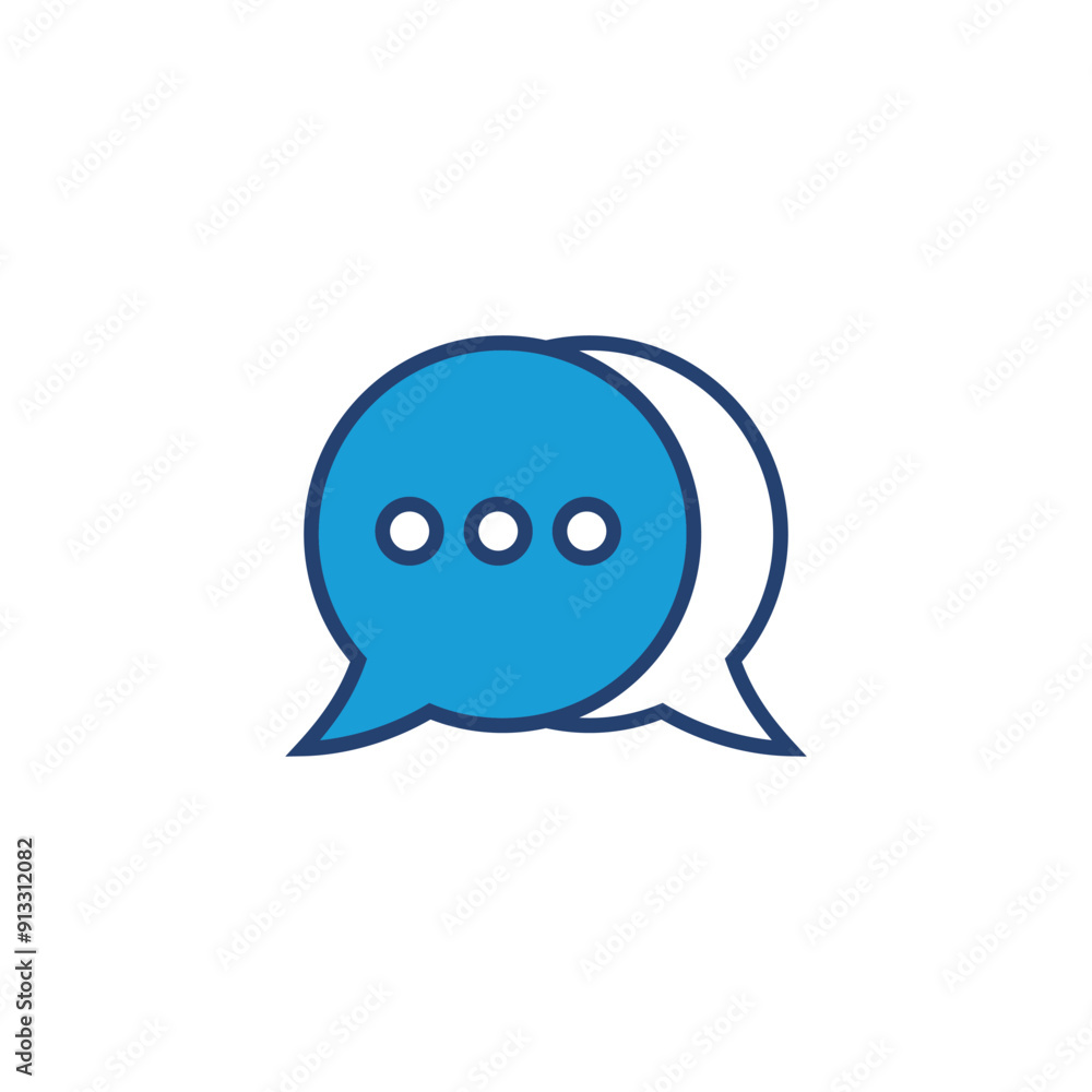 Poster chat icon vector. speech bubble icon. comment icon vector. message. contact us