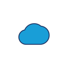 cloud icon vector. cloud vector icon