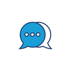 Chat icon vector. speech bubble icon. comment icon vector. message. contact us