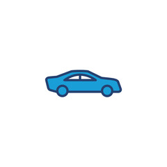 Fototapeta premium Car icon vector. car vector icon. small sedan
