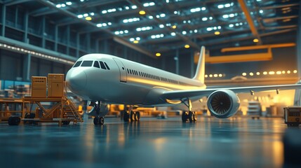 Fototapeta premium Aircraft Manufacturing Innovations: Develop new materials and techniques for building aircraft.