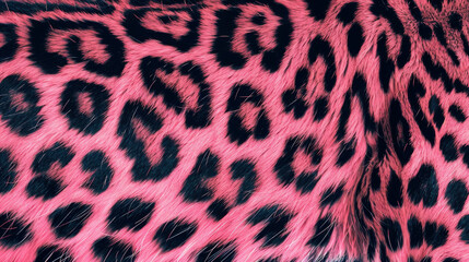 Leopard print in pink and black