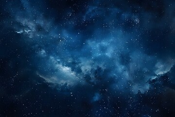 Naklejka premium Starry sky background, dark blue night sky, dark background, starlight, light effect, starry cloud background, night view of the Milky Way, dark background, night sky background, night sky starry sky.