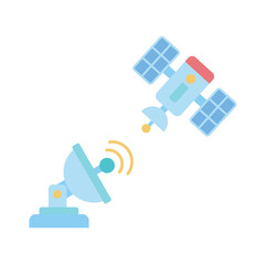 テレビアンテナと人工衛星 © Hoshiyui