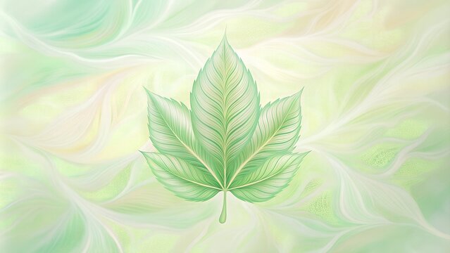 Delicate green lines resembling the intricate patterns of leaf veins, spreading out organically on a soft. Perfect for a calming and natural aesthetic.
