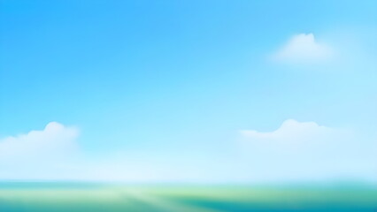 Fototapeta premium green field and blue sky