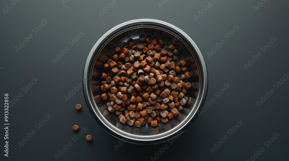 Poster A bowl filled with various types of nuts placed on a table