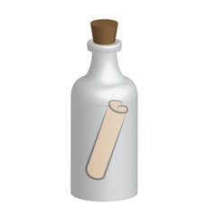 Message in a bottle icon template