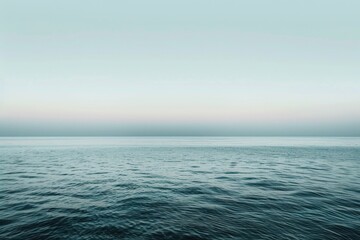 Fototapeta premium A serene lake scene with a boat in the distance, perfect for travel or outdoor related projects