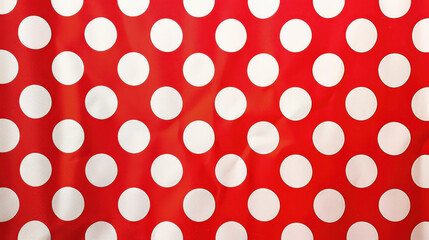 Polka dot pattern in red and white