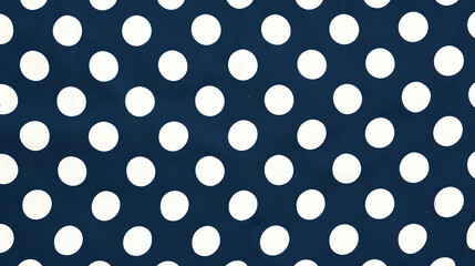 Polka dot pattern in navy and white