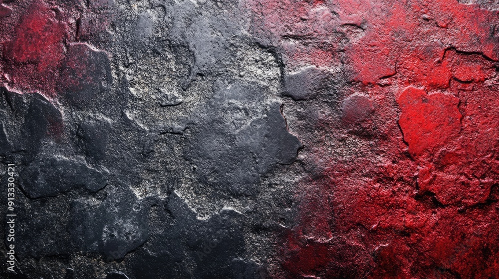 Poster rough texture of black and red wall. this image can be used for background, design, or for creating 