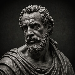 Bust of the ancient Greek philosopher Hierocles.