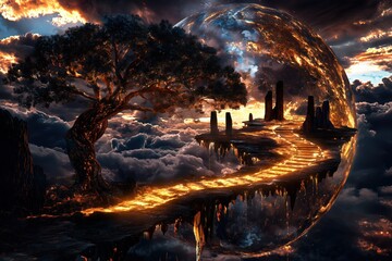 A Molten Pathway Leading to a Burning World