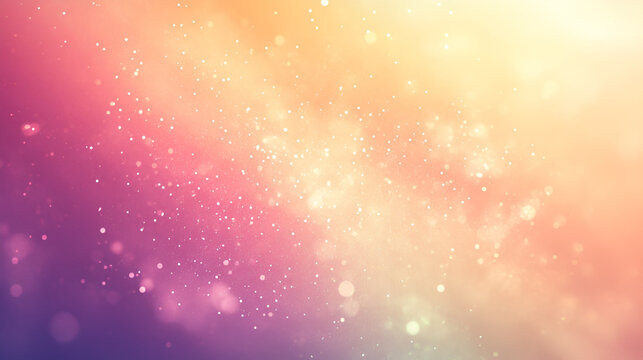 fondo con textura en degradado en color rosa y naranja con destellos de luz un cielo en el espacio brillante con estrellas con espacio de copia