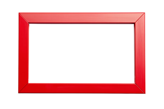 Red Picture Frame , simple, transparent background, white background