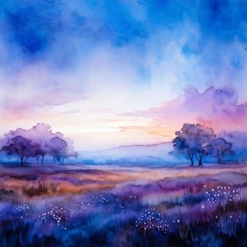 Sunset in the Mountains