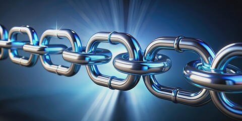 Obraz premium Cadenas de seguridad para protecci?n de datos en internet, ciberseguridad, protecci?n, datos, tecnolog?a